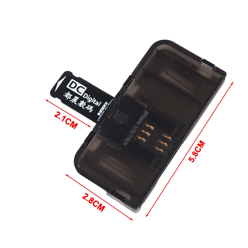 1pc SIM Card Adapter SIM Card Reader Mini SIM Nano For IPhone 5/6/7/8/X Android Phone Connector Adapter Moble Phone Accessories