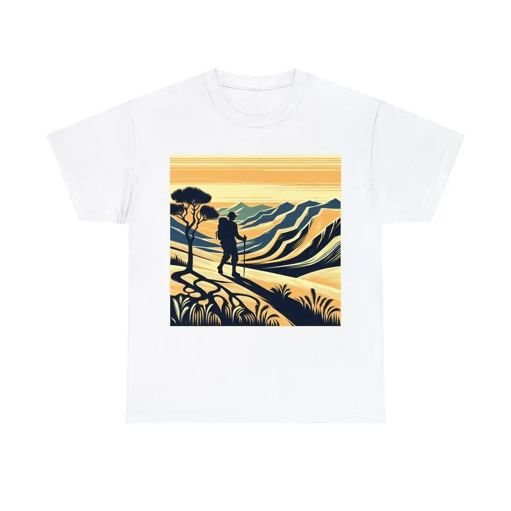 Hiking Nature Mountain Landscape Outdoors Art Graphic Tee Anime T-shirts For Men Clothing Women Short Sleeve Tees