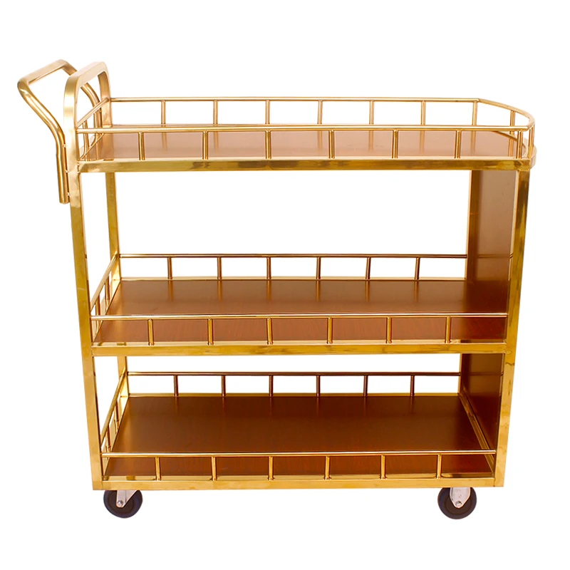 

High-end dining car Hotel restaurant Wine cart Mobile trolley Vegetable truck Commercial delivery Tea cake trolley