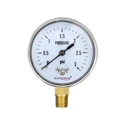 MAIRUIKESI Diaphragm Type Capsule Low Pressure Gauge,0-5Psi，0-3Psi, 2-1/2