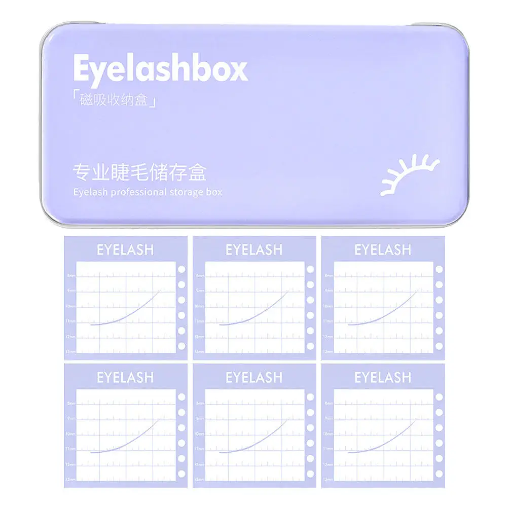 Eyelash Storage Case Magnetic Lash Organizer Box for Extensions Tools Display Compact Vanity Travel
