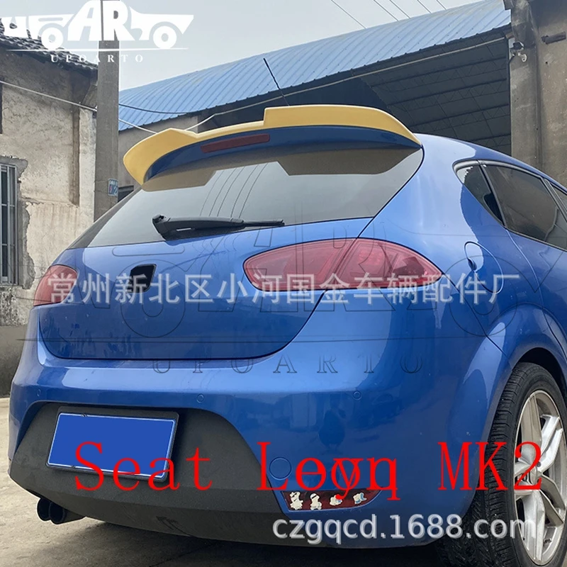 For For Seat Leon MK2 Rear Roof  2009-2012high quality ABS Plastic Unpainted Color Rear Spoiler Wing Trunk Lid Cover Car Styling