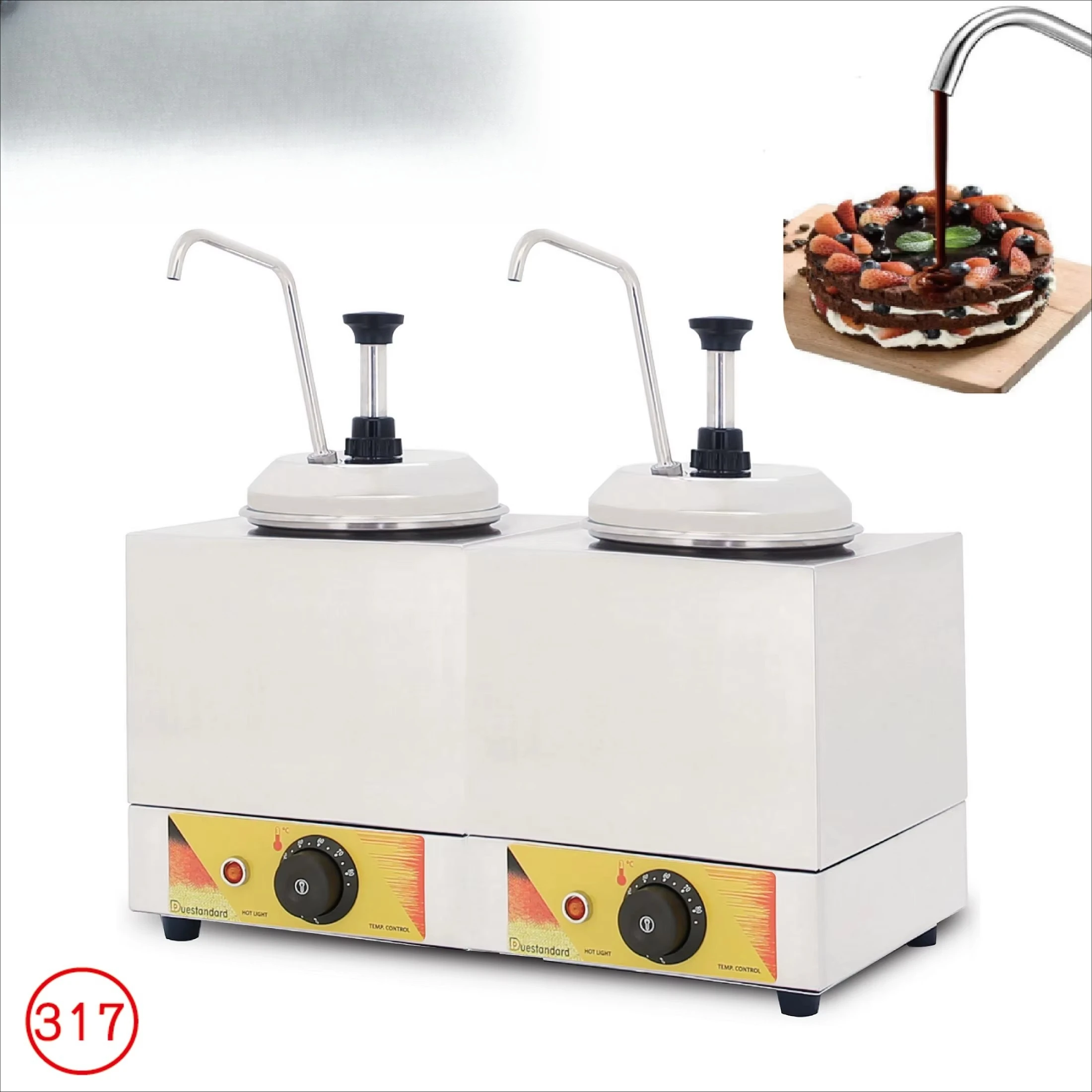 Sauce Dispenser Commercial Fruit Jam Heating Cheese Chocolate Squeeze Bottle Warmer