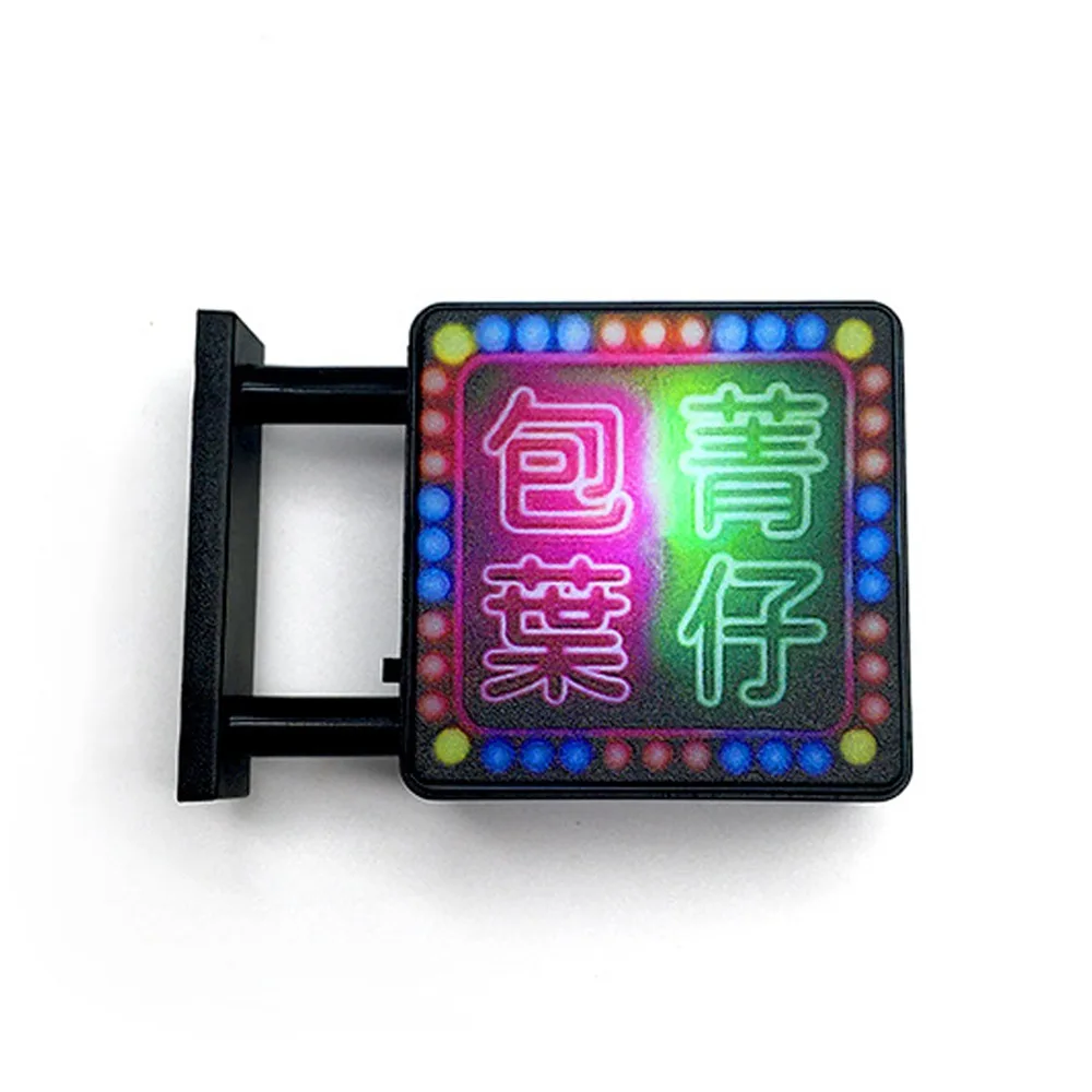 Plastic LED Light Refrigerator Magnet Mini Vintage Novelty Glowing Magnetic Advertising Sign Energy Saving Magnetic Base