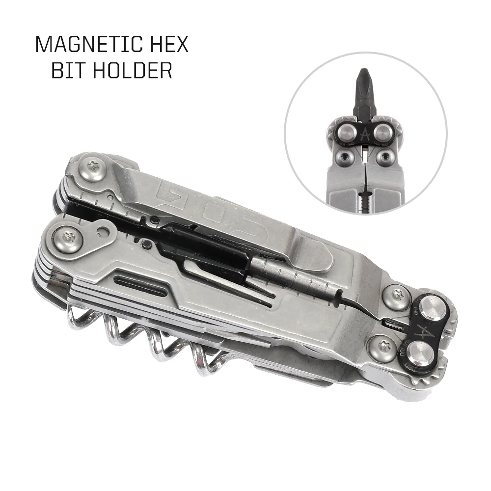 أداة تكتيكية متعددة 19 في 1 من SOG PowerLitre مع كماشة قابلة للطي وسكين - معدات EDC مدمجة للبقاء على قيد الحياة والتخييم في حالات الطوارئ والحمل #4