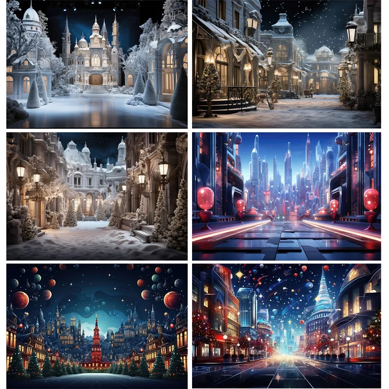 

Wreath Christmas Eve Festival Decoration Living Room Photography Backdrops New Year Holiday Fireplace Party Background JS-07