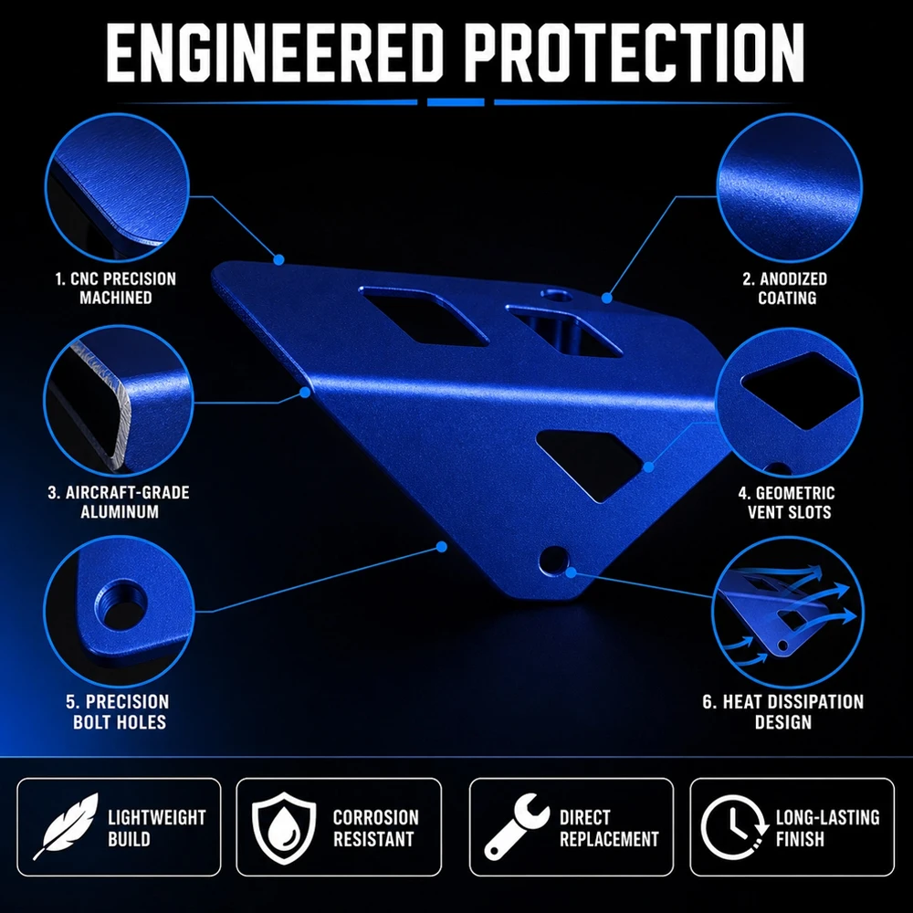 For YAMAHA MT07 MT-07 FZ07  MT 07 Tracer700 YZF-R7 Accessories Motorcycle CNC Exhaust Muffler Pipe Protector Heat Shield Guard