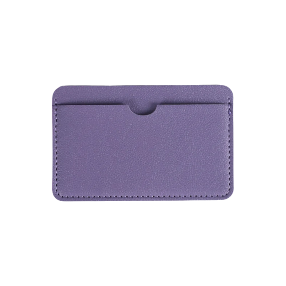 Ultra Slim PU Leather Card Holder Smooth Texture Compact Mini Credit Card Case Portable Lightweight ID Card Protector