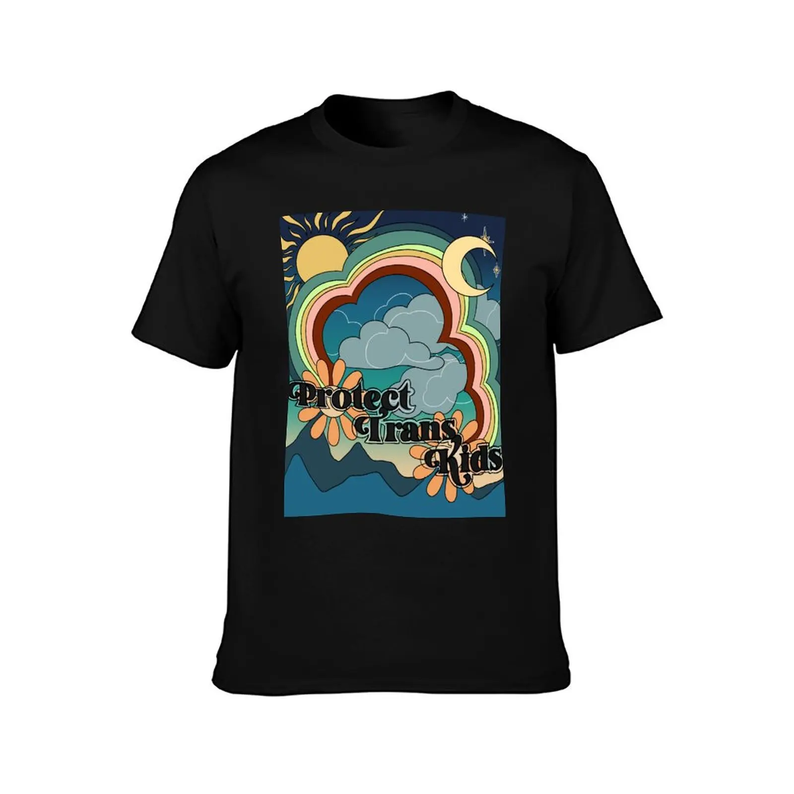 Protect trans kids T-Shirt Summer Casual Cotton Tee Oversized Streetwear Tops Vintage Graphic Print Loose Fit Short Sleeve