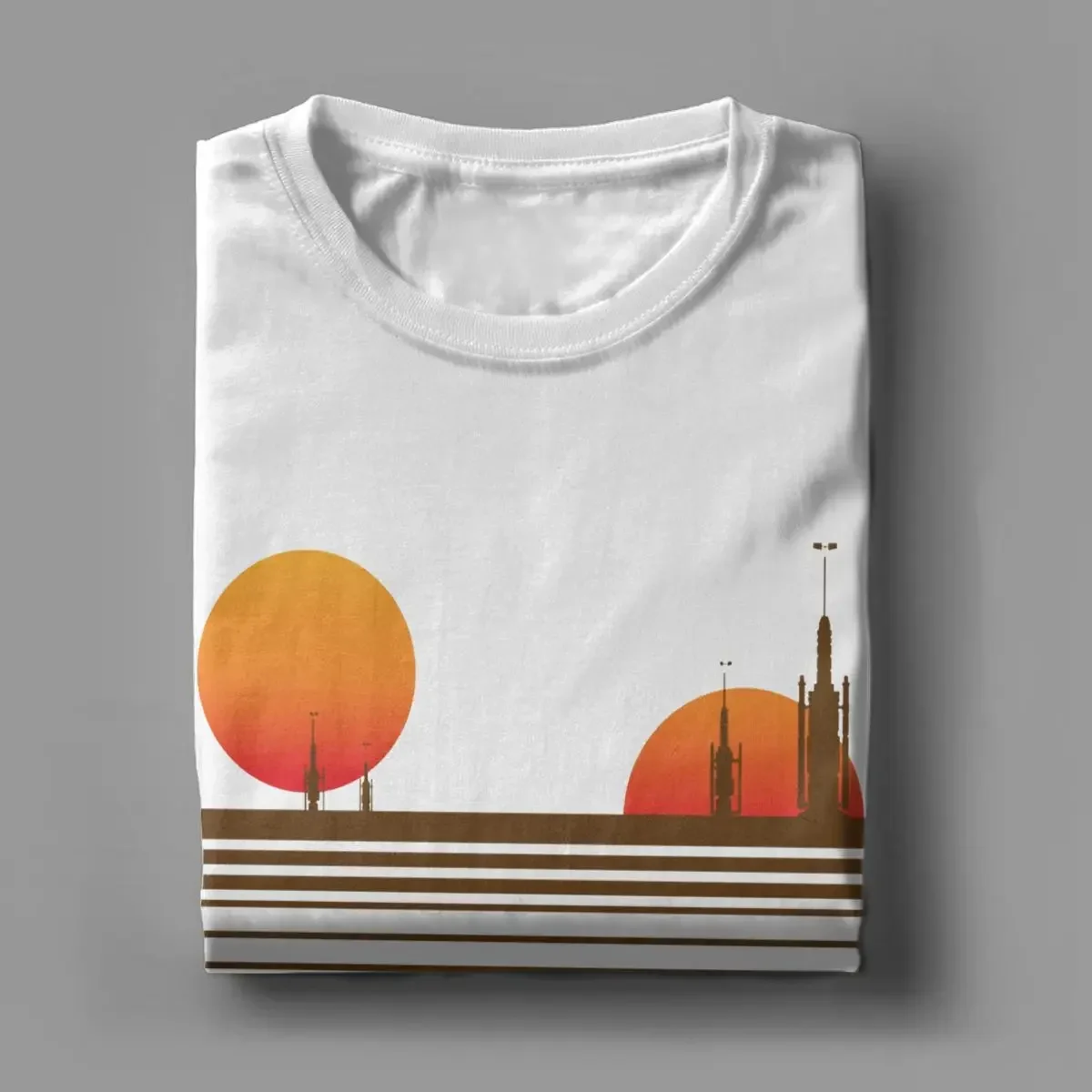 Visit Tatooine T Shirt for Men Pure Cotton Novelty T-Shirts O Neck Tees Short Sleeve Clothing Graphic Printed