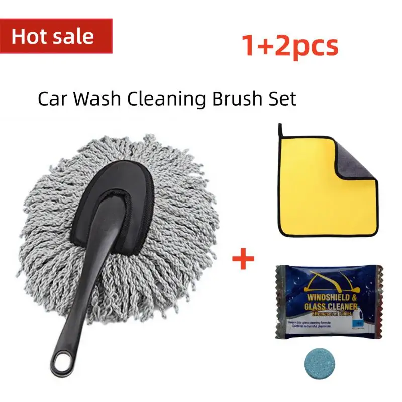 

Multi-Functional Microfiber Car Duster Brush Cleaning Tool For Car Interior And Exterior, Washable Duster For Car, Home