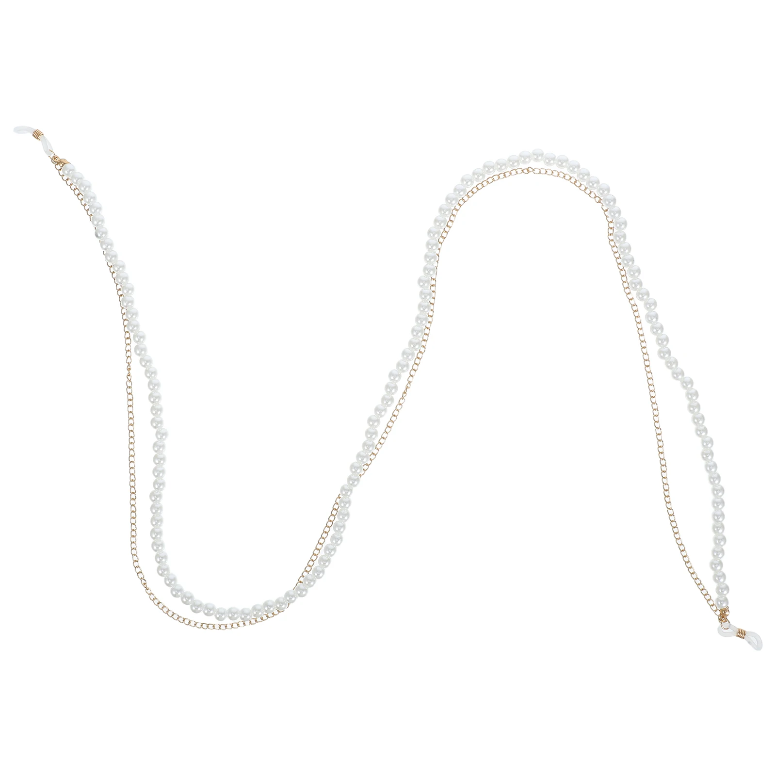 

Eyeglass Strap Anti-Slip Glasses Chain Women Pearl Neck Holder Beaded Retainer For Outdoor Daily Wear Lightweight Fashion