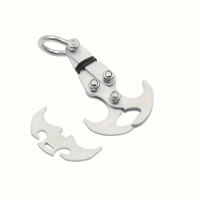 Stainless Steel Claw Hook Gravity Hook Outdoor Wilderness Exploration Survival Hook Life Saving Flying Tiger Hook Folding Hook image 3