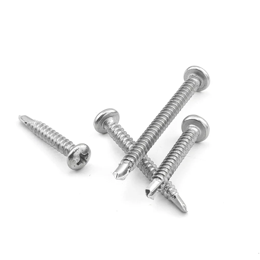 برغي لولبي لولبي ذاتي الحفر برأس من juidin ، فولاذ مقاوم للصدأ ، M4.2 ، M4.8 ، M8 ، مناسب للصفائح المعدنية #3