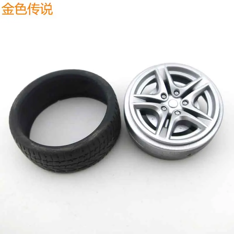40/48mm Simulatie Wielen 1:10 Autobanden Wielnaven Rubberen Wielen Speelgoed Model Accessoires