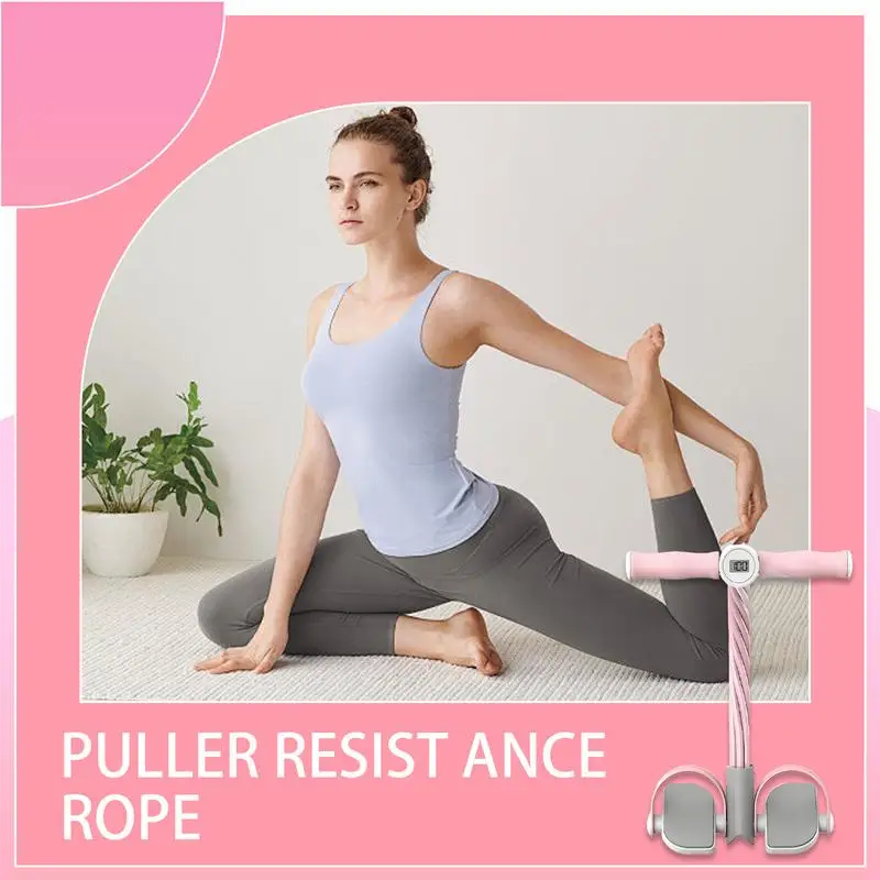 

Yoga Pedal Puller Bands Tension Rope Pedal Ankle Exerciser Equipment Elastic Stretching Training Equipment For Arms Abdomen