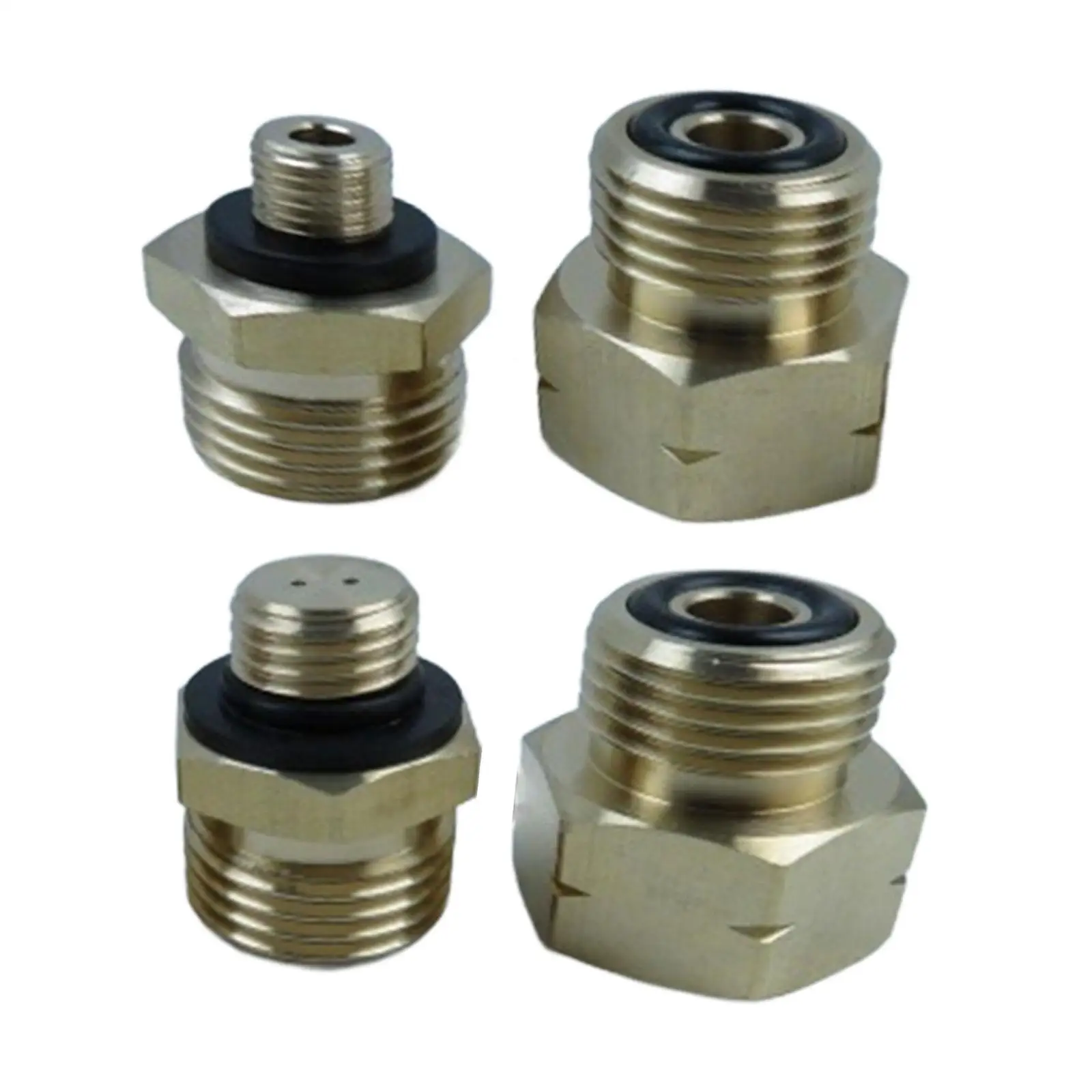 4 Pieces Europe Gas Cylinder Adapter Professional 1/2inch Right Hand Thread for Connecting German Pressure Regulators Portable