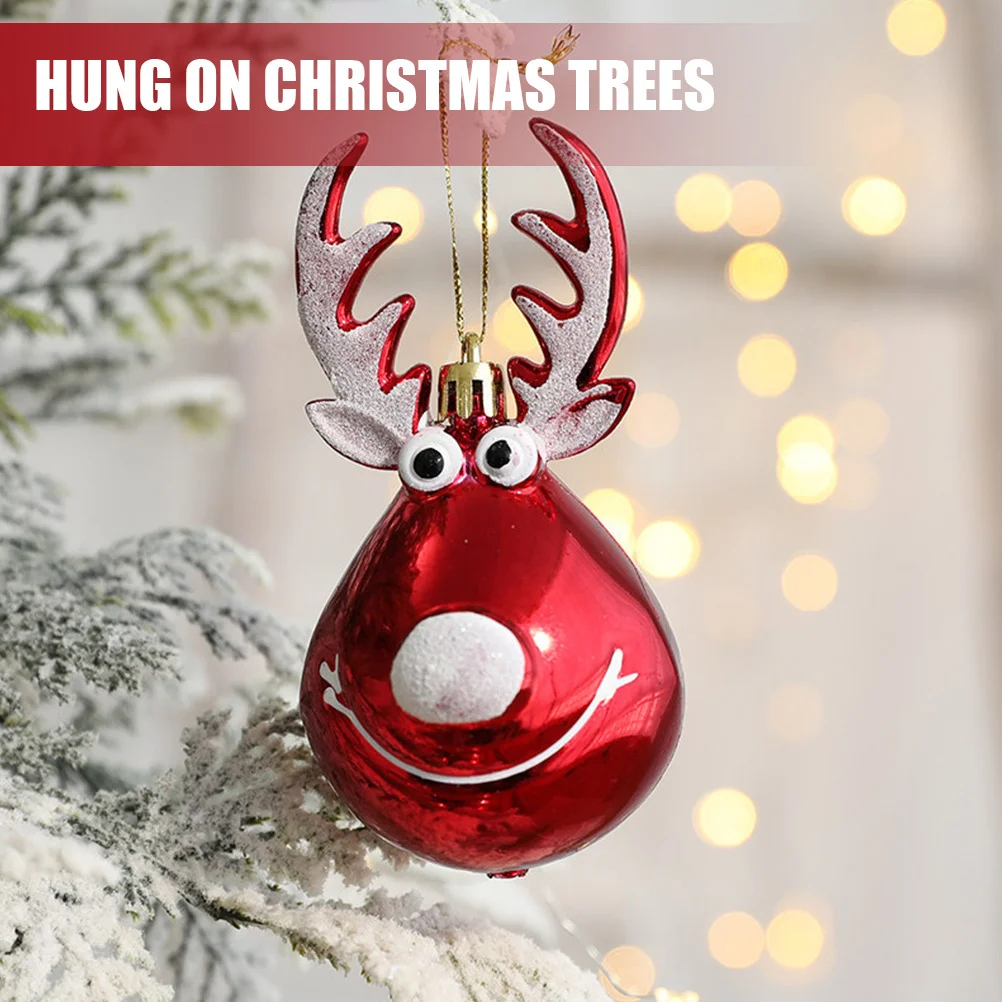 

4Pcs Christmas Tree Hanging Ornaments Xmas Ball Pendants Classic Xmas Decoration Home Party Decor Christmas Tree Decorations