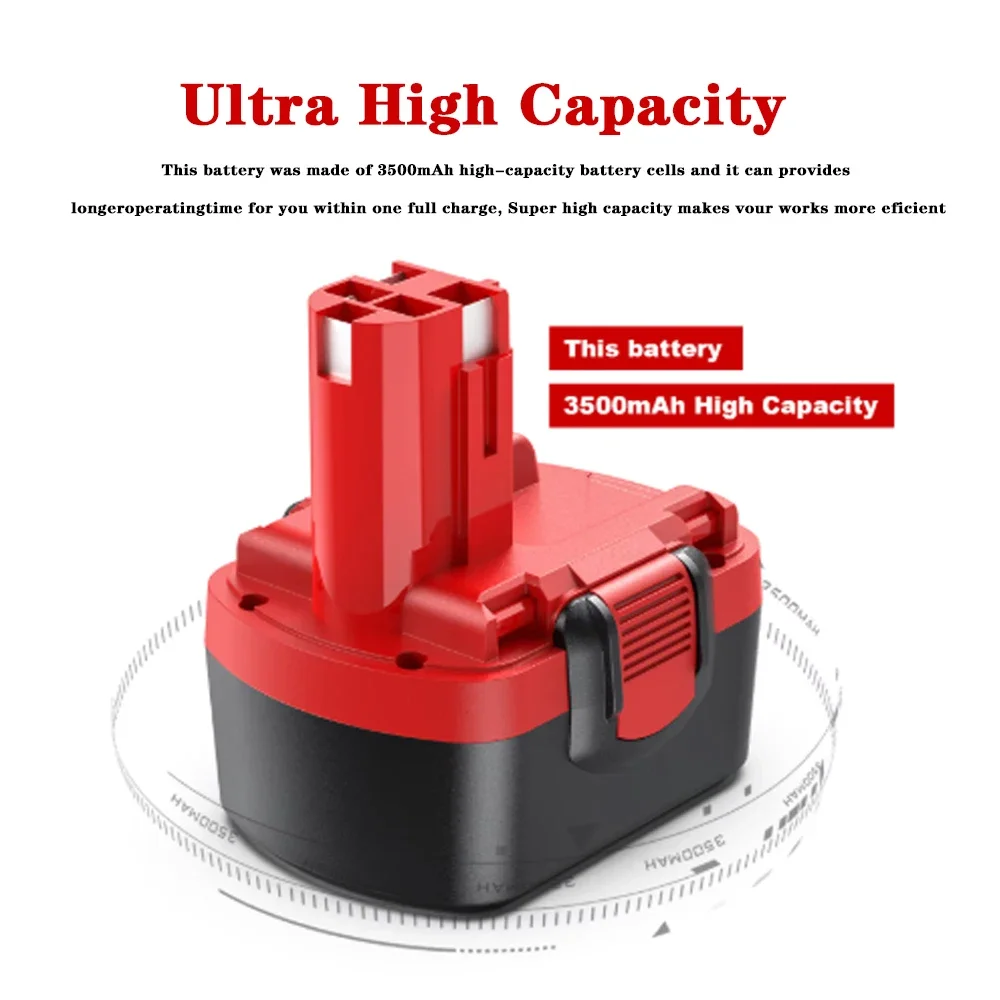 Bottool For Bosch 4800mAH 14.4V BAT038 Battery BAT040, BAT140, PSR 14.4VE-2, GSR 14.4 V, GDS , 35614,BAT041 Battery Power Tool