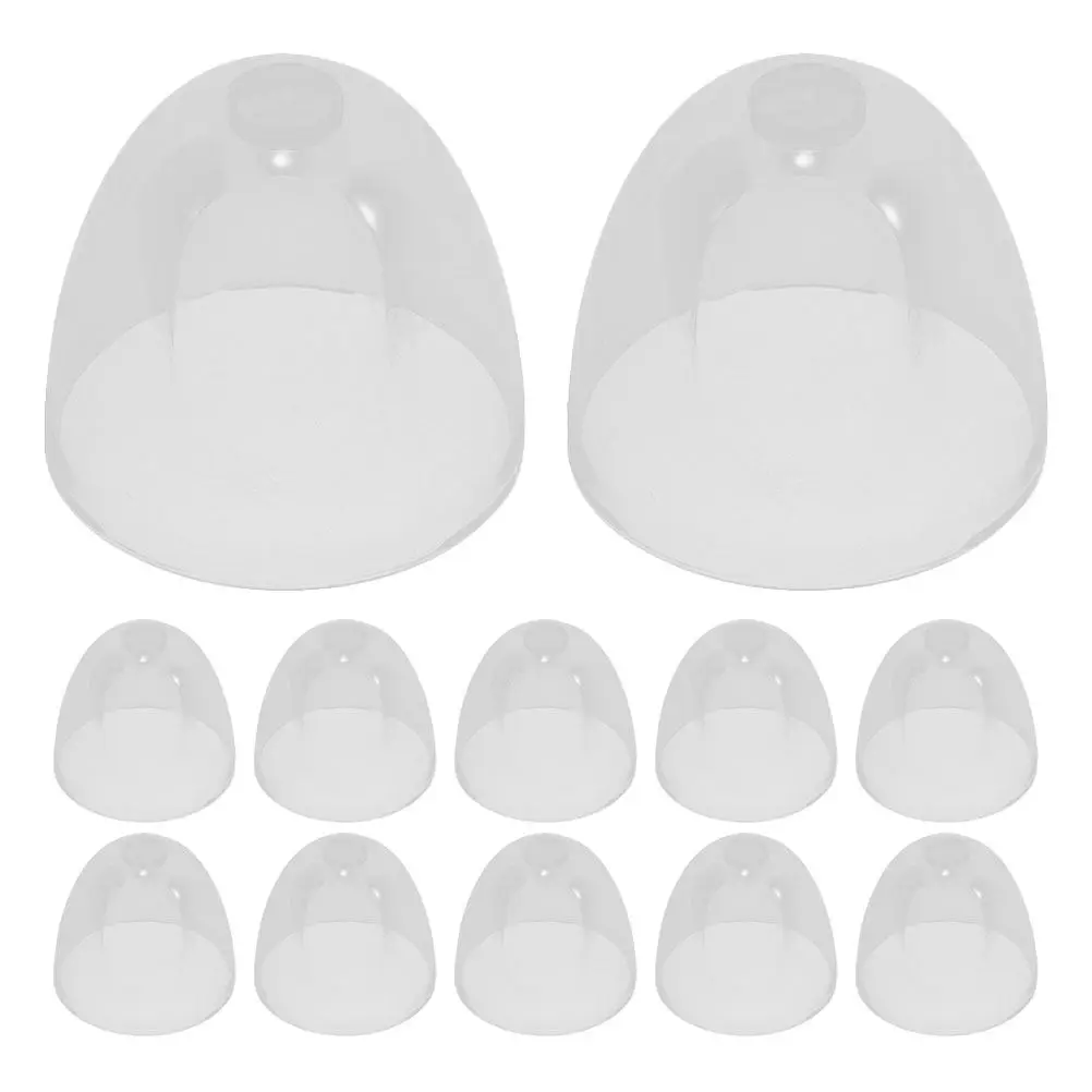 12Pcs Baby Bottle Caps Wide Mouth Leakproof Screw Dustproof Plastic Dome Lids for Baby Feeding Bottles Travel Replacement