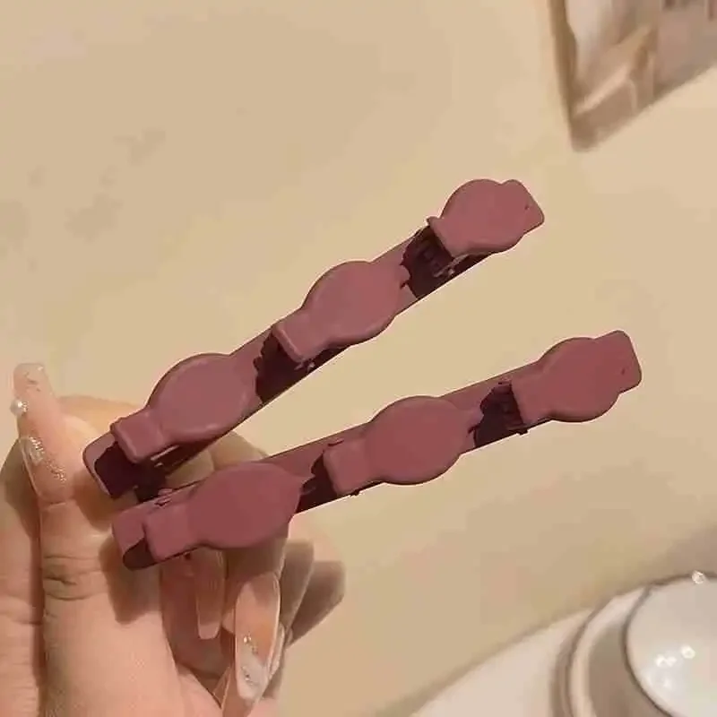 مشط شعر نسائي بطبقة مزدوجة على طراز الأميرة، مشبك شعر بشراشيب جانبي، لون نقي، إكسسوارات شعر للفتيات الكسول بلونين #6