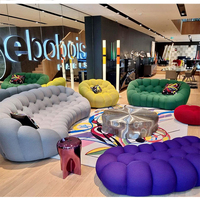Italian Fabric Bubble Sofa Bed Minimalist Living Room Sofas Designer Living Room Furniture Home Reclining Backrest Armchair Sofa