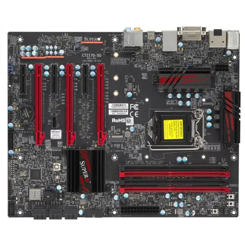 

C7Z170-SQ FOR Supermicro Motherboards 6th generation LGA-1151 PIN Z170 DDR4-3200MHZ processor Tetsed Well Bofore shipping