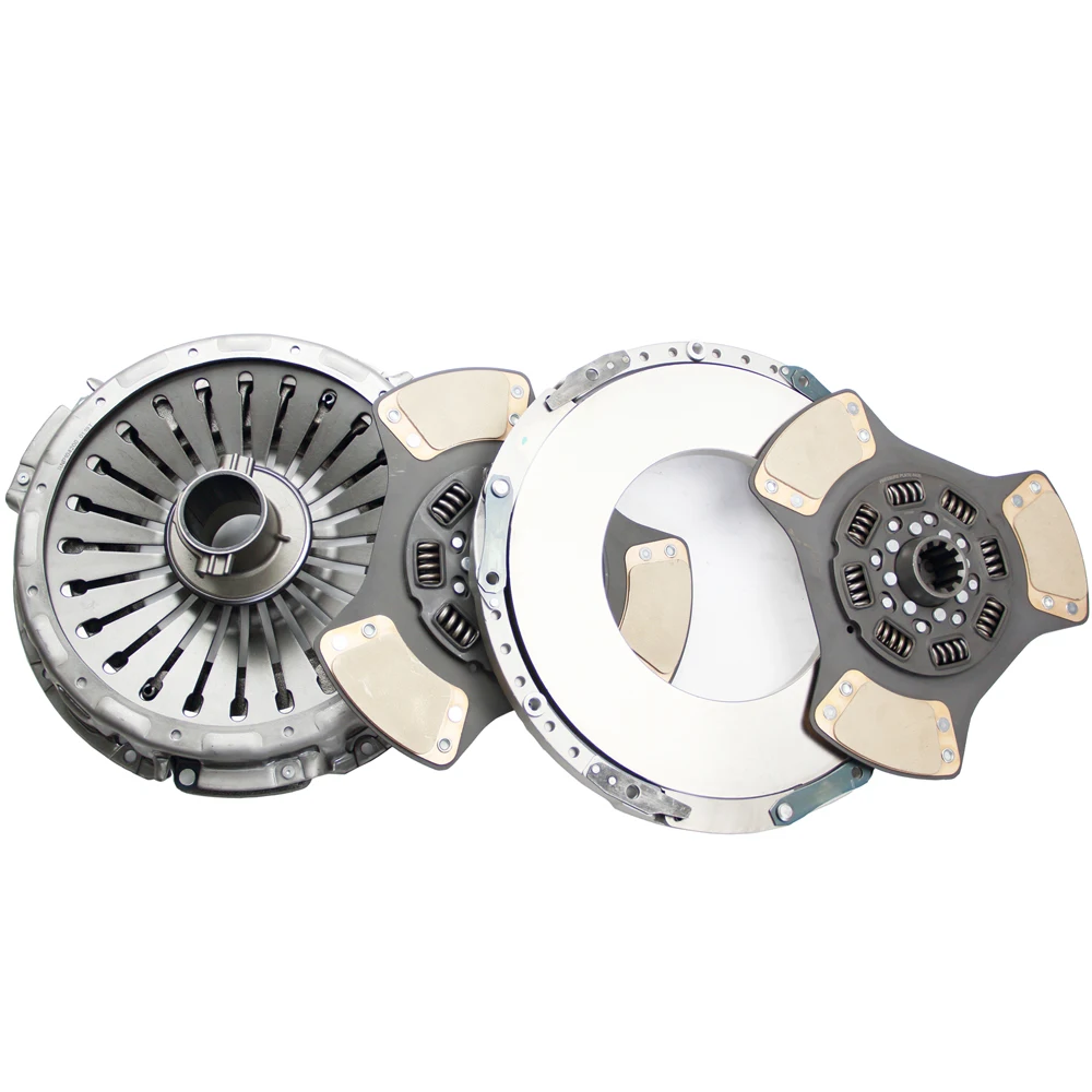 365mm 1000000kms Warranty 104200-1 Terbon Pull-Type Diaphragm Double Plate Clutch Kit for American Trucks