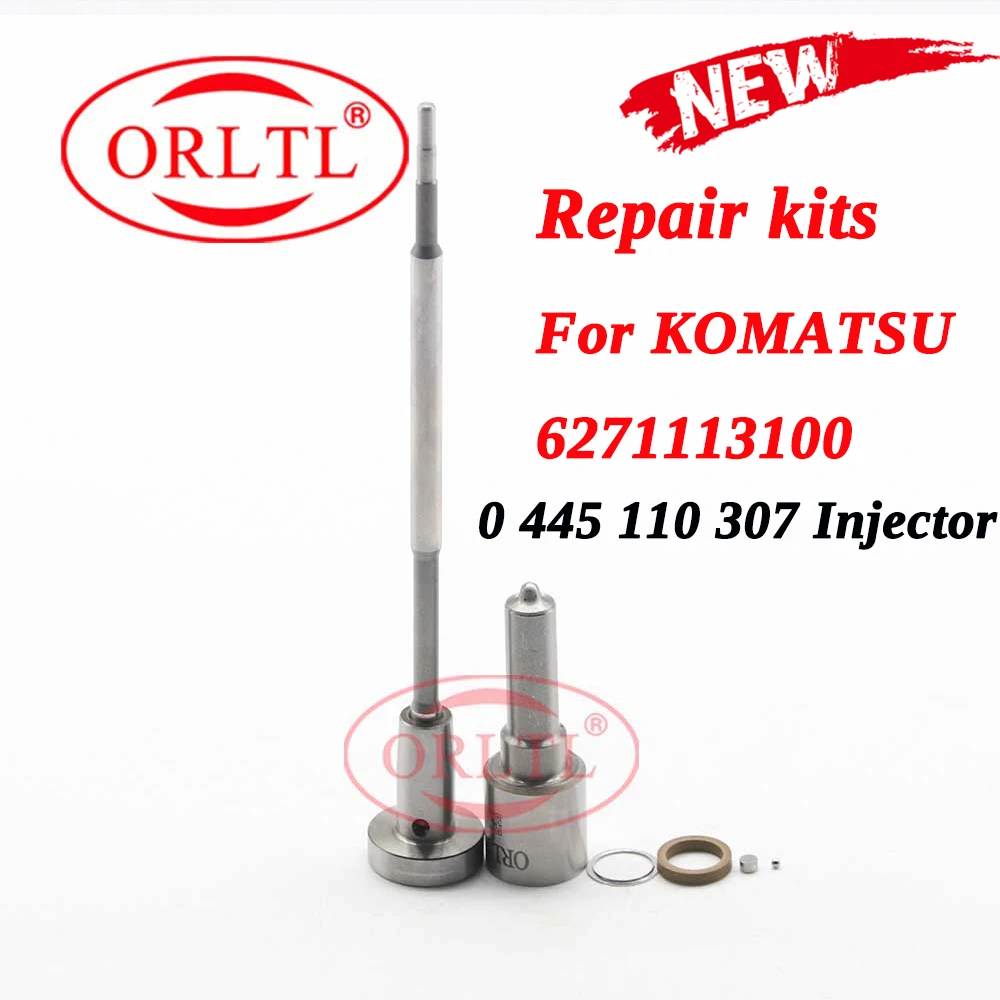 

0 445 110 307 Diesel Nozzle DSLA146P1675 0433175451 Valve F 00V C01 356 sealing rings Repair Kit FOR KOMATSU 6271113100