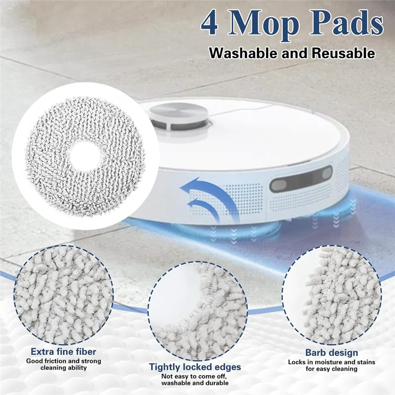 JDZD ل Dreame L10S / L10 الترا جهاز آلي لتنظيف الأتربة الجانب الرئيسي فرشاة ممسحة القماش منصات فلتر HEPA أكياس الغبار الملحقات