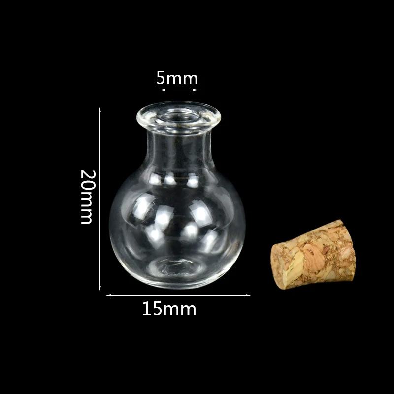 미니어처 물약병, 미니 코르크 유리병, DIY 미니 소원 표류병, 웨딩 파티 장식 유리병, 10 개