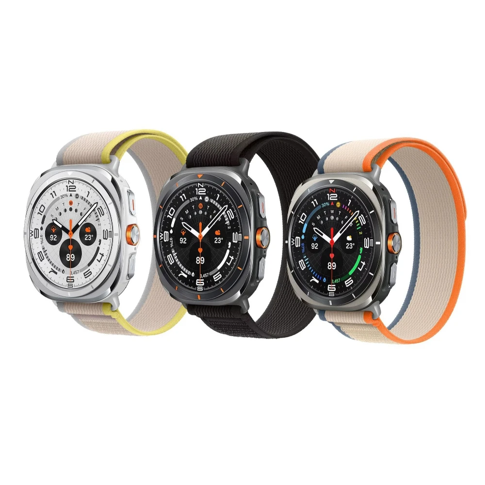 Nylonarmband für Samsung Galaxy Watch Ultra, 47 mm, Zubehör, Trail-Loop-Armband mit Klettverschluss, Samsung 47 mm Armband