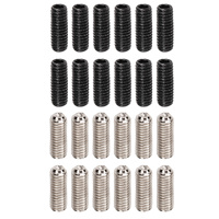 12Pcs 3x8mm Guitar Saddle Height Screws Metal Adjustment Set Electric Guitar Bridge Parts Accessories