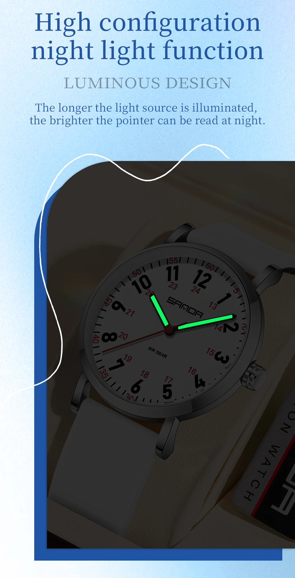 SANDA Brand 3267 ساعة كوارتز نسائية فاخرة على الموضة ساعات بسيطة وغير رسمية