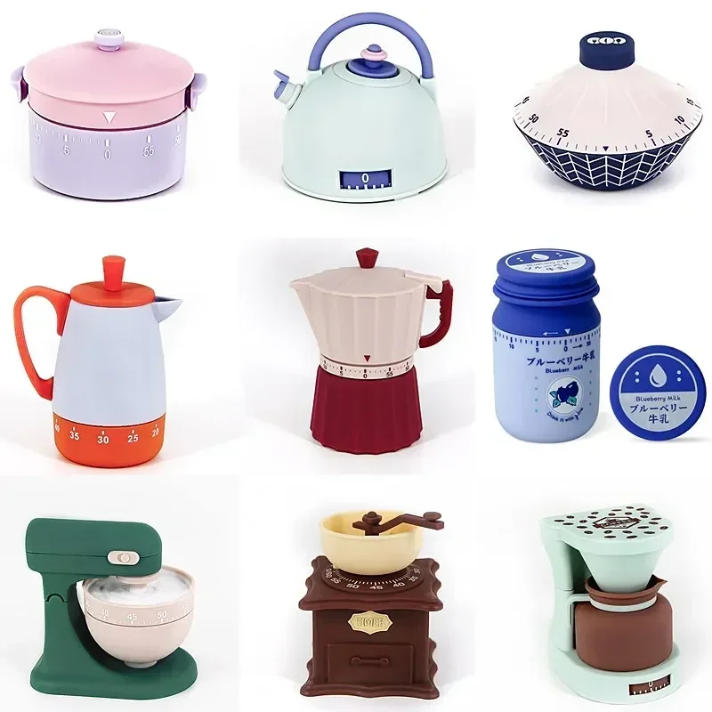 الموقت المطبخ Mechnical الكرتون الطبخ ABS دليل عداد ساعة دعم اليوغا الرياضة دراسة الوقت تذكير أدوات المطبخ مطعم #1