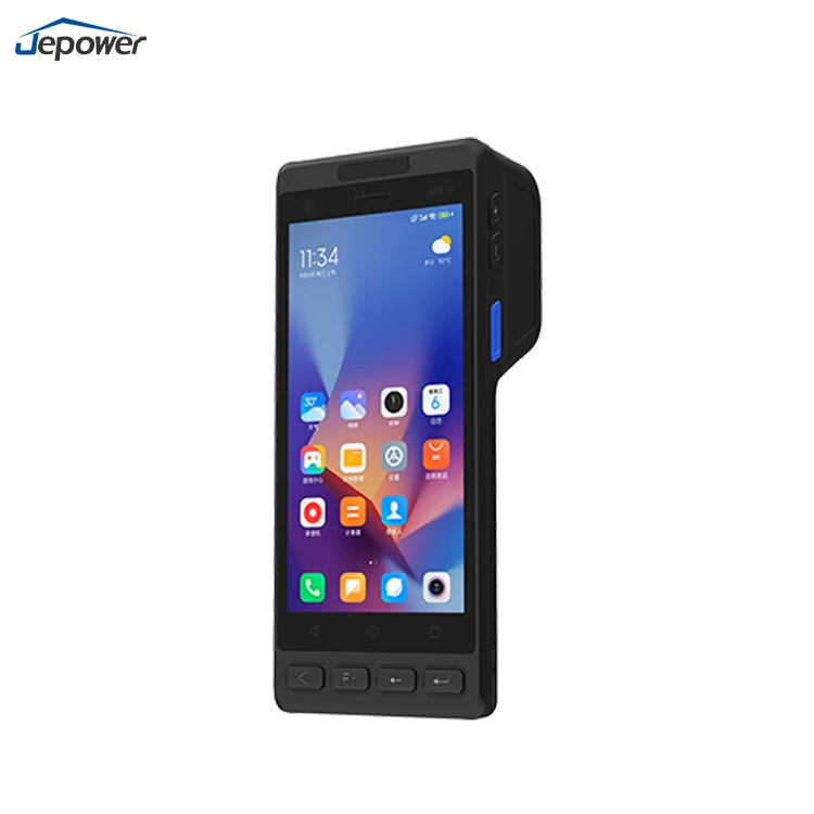 Android 14 Robustes Parkticket-PDA-Terminal Handgerät mit Integriertem 1D 2D Barcode-Scanner Thermodrucker auf Lager