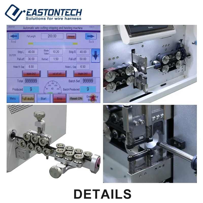 EW-05G-2 Fully Automatic Electric Cable Cutting Stripping Machine 0.75-50mm2 Multi-Conductor Wire Cable Manufacturing Equipment