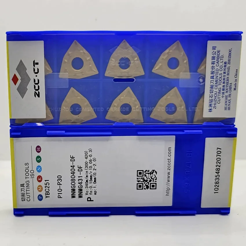 WNMG080404-DF YBC251/WNMG080408-DF YBC251/WNMG080412-DF YBC251 WNMG431 WNMG432 WNMG433 ZCC.CT CNC blade carbide insert 10pcs/box