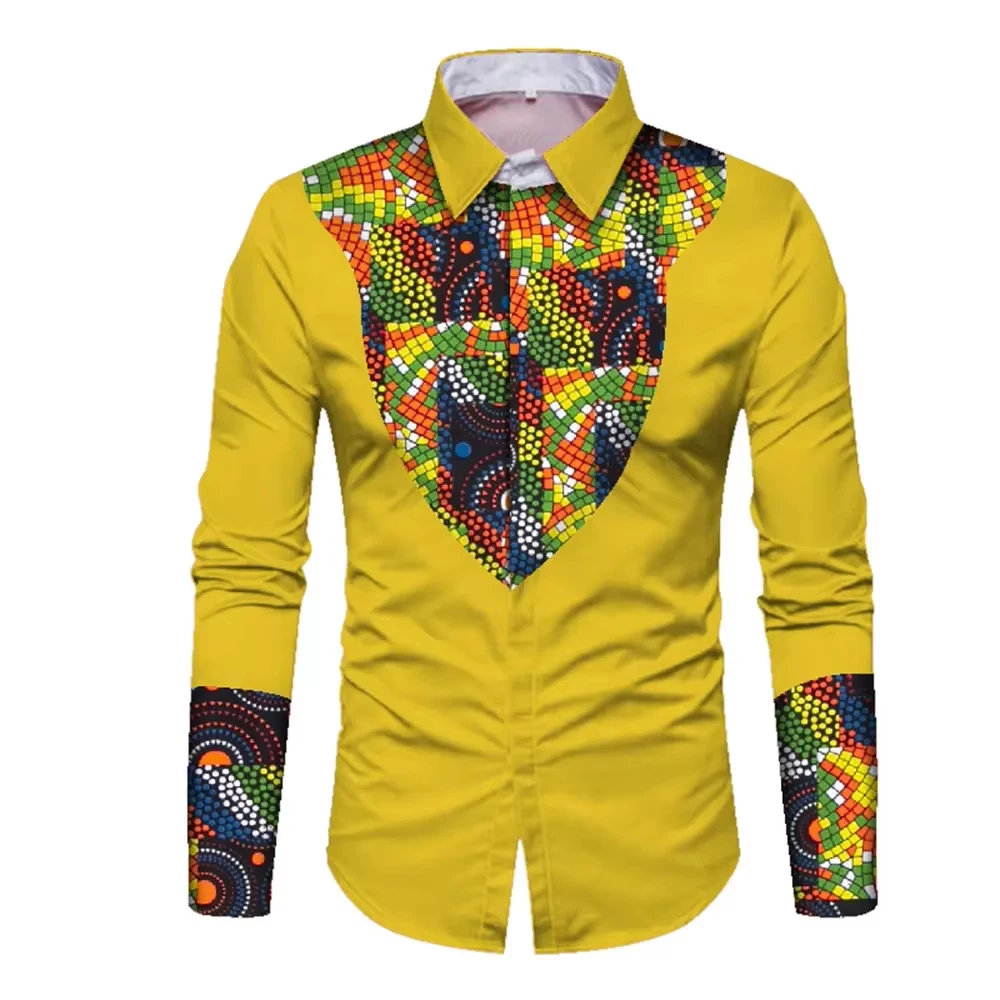 Men's spring and autumn casual long-sleeved shirts, handsome, fashionable and versatile new top