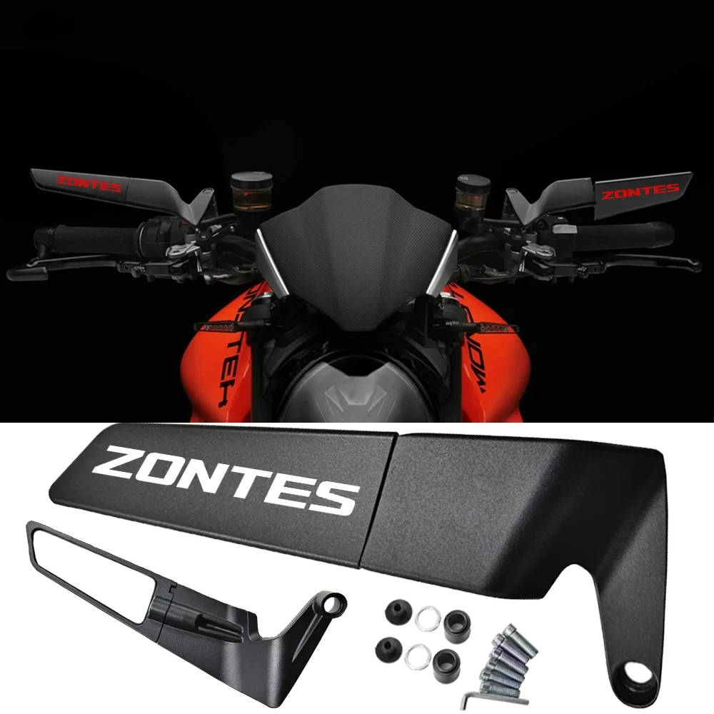For Zontes G1 125 ZT125 G1ZT125U ZT125 U ZT 310R 310X ZT310R 310M Motorcycle CNC rearview mirror fixed wing stealth wing mirrors image 2