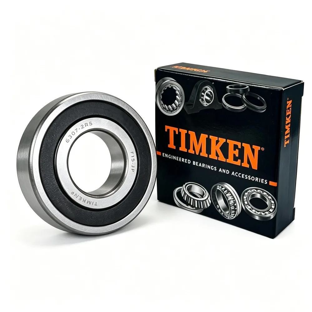 1PCS 6307-2RS TIMKEN Deep Groove Ball Bearing 35x80x21mm Rubber Sealed Pre-Lubricated Heavy Duty Industrial Bearing