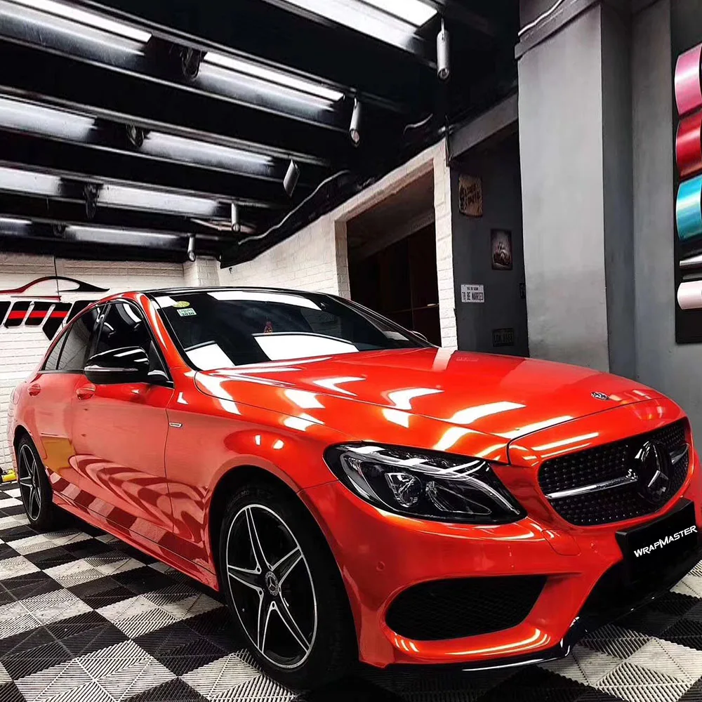 فيلم الفينيل الواقي الأحمر أين لشراء فيلم تغليف السيارة TPU