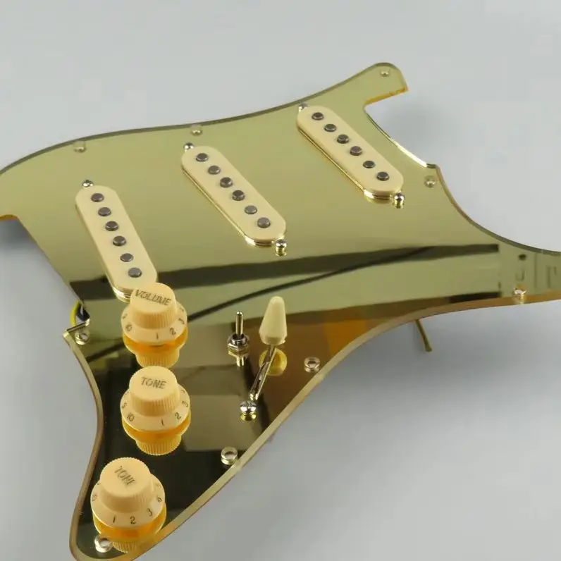 Wilkinson SSS Ainico 5 Single coil Prewired Pickguard 7-Way type fully loaded  Pickups Set For S/T Guitar Pickups