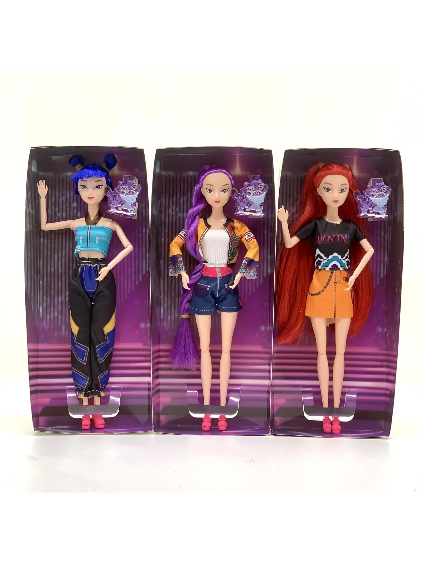 2025 NUOVO Kpop Demon Hunters Action Figure Bambola del vinile Giocattolo Kawaii Huntrix Anime Figure Rumi Mira Zoey Per I Bambini Regalo Di Natale