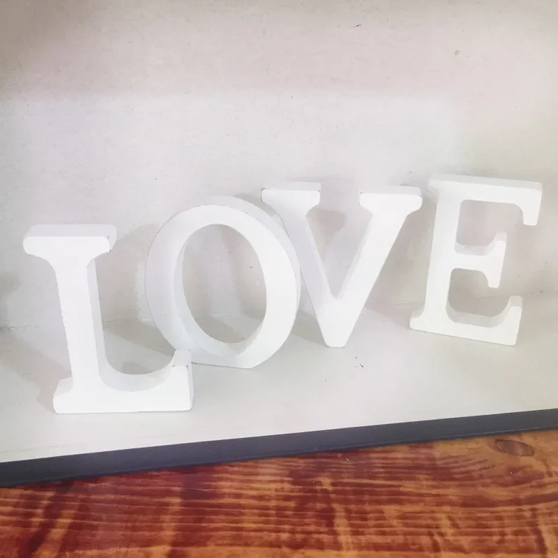 DIY Home Decor ตัวอักษรไม้ตัวอักษร Word เจ้าสาวงานแต่งงานตกแต่งบ้าน Nautical อุปกรณ์ตกแต่งเครื่องประดับขายส่ง