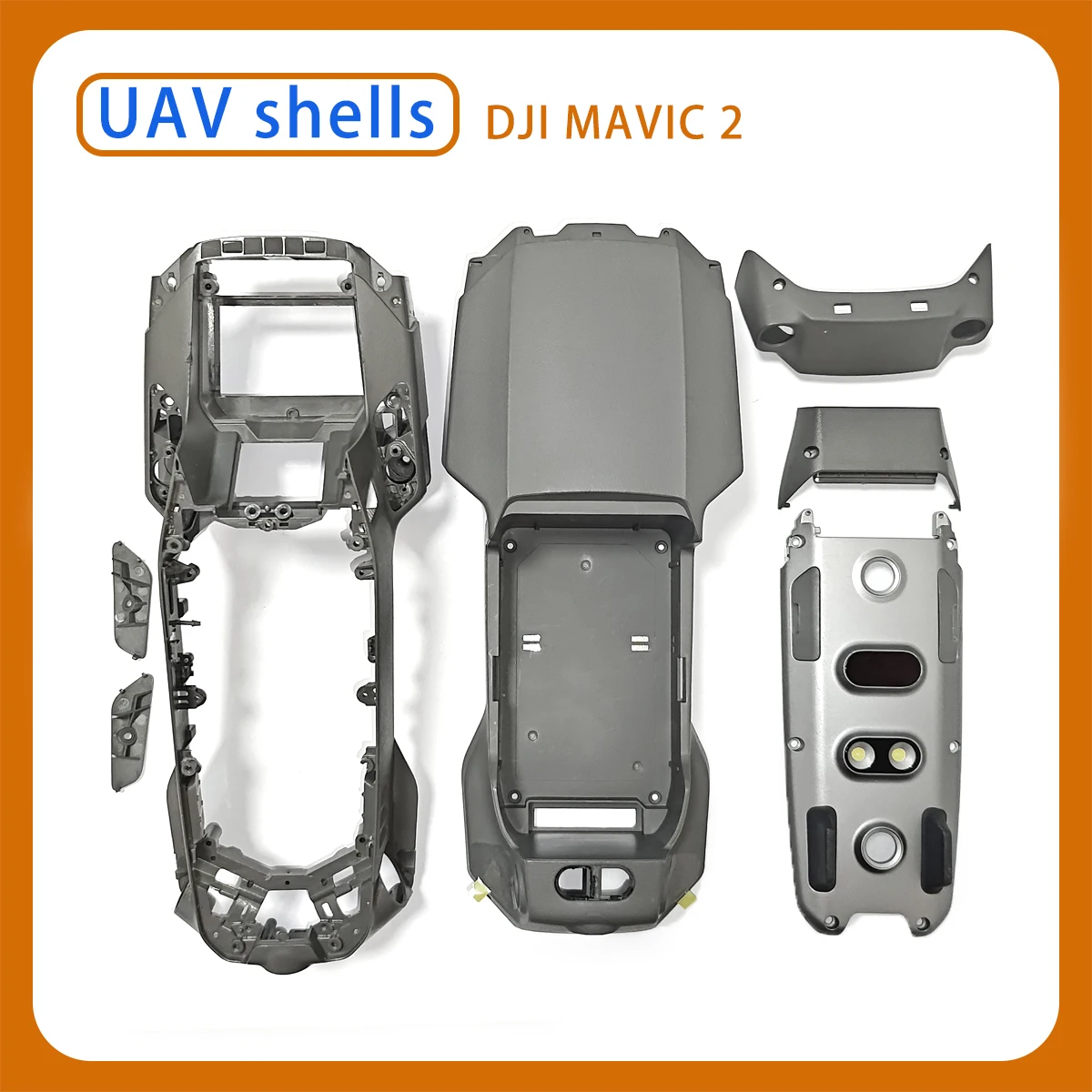 Original DJI Mavic 2pro Professional/Zoom UAV Shell, Upper Case, Connecting Case, Bottom Case, Body Repair Parts