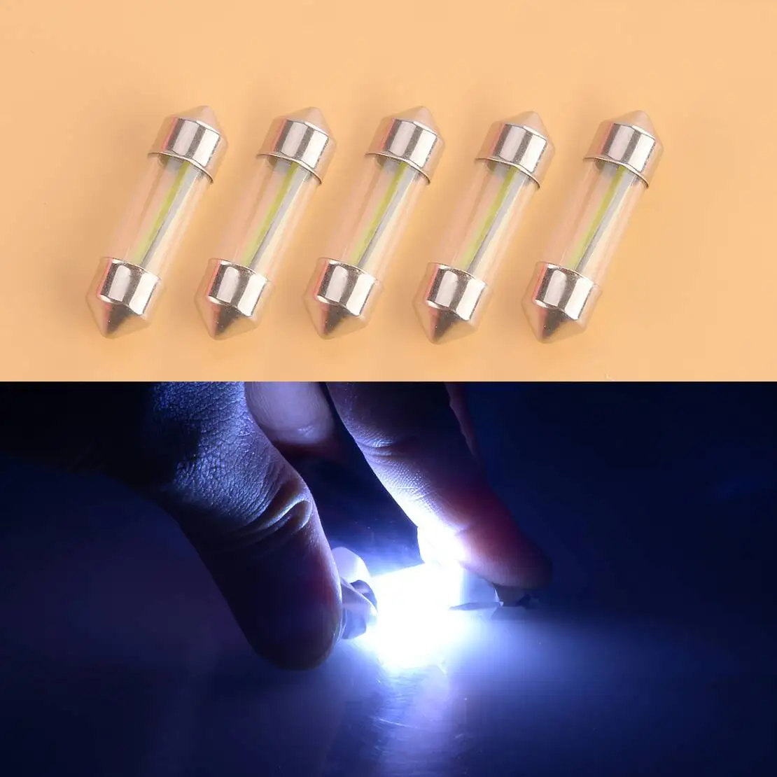 5Pcs 31Mm C5W Cob L…