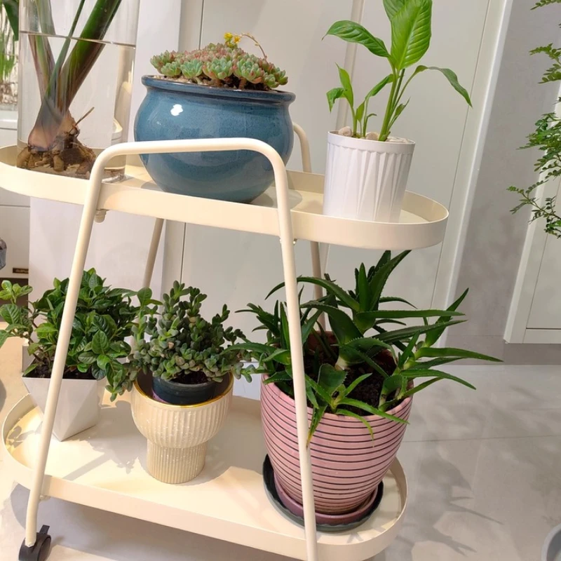 

Flower Stand Shelf Movable Flower Shop，Stand succulent Pot Stand Living Room，Balcony Floor-to-ceiling Flower Stand Multi-layer