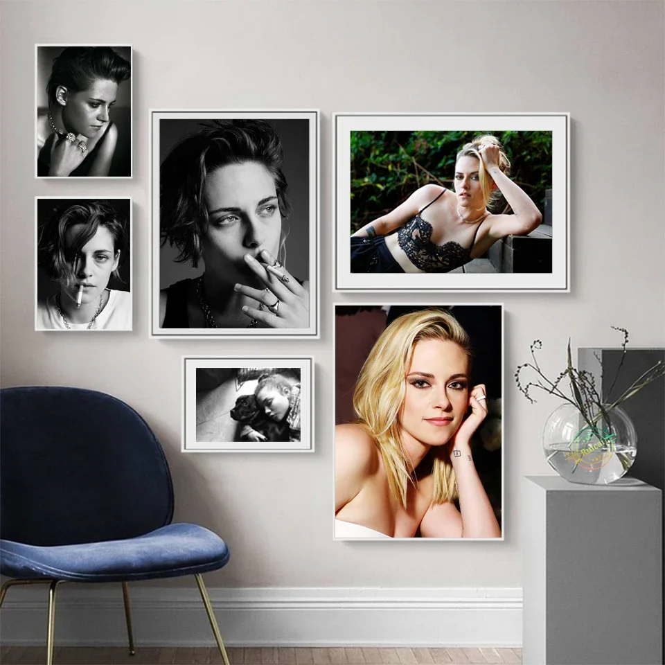

Kristen Stewart Wall Decor Poster Movie Star Canvas Art Silk Prints For Cafe Dormitory Gril Room Decoration Painting Gift