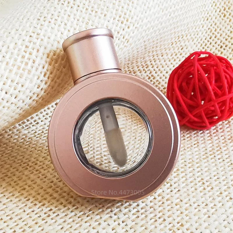 6ml Bottled Round Matte Rose Gold Empty Lipstick Tube DIY Lip Glaze Lip Gloss Container Frosting Lip Balm Tube Sample Container